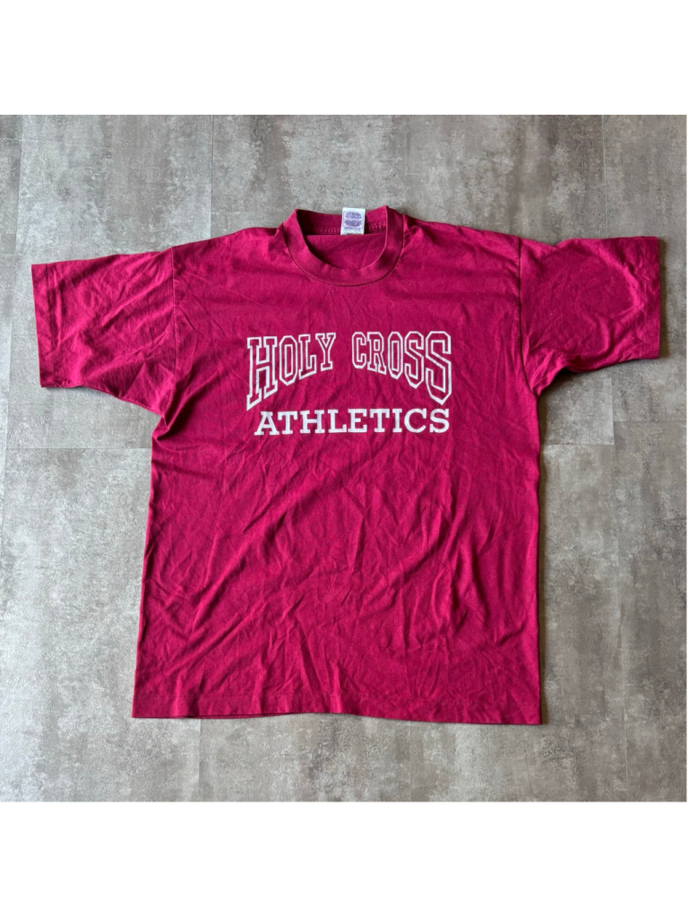 Vintage Jesus Shirt Mens XL Holy Cross Athletics Single Stitch